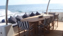Yacht Devocean -  Aft Deck Dining